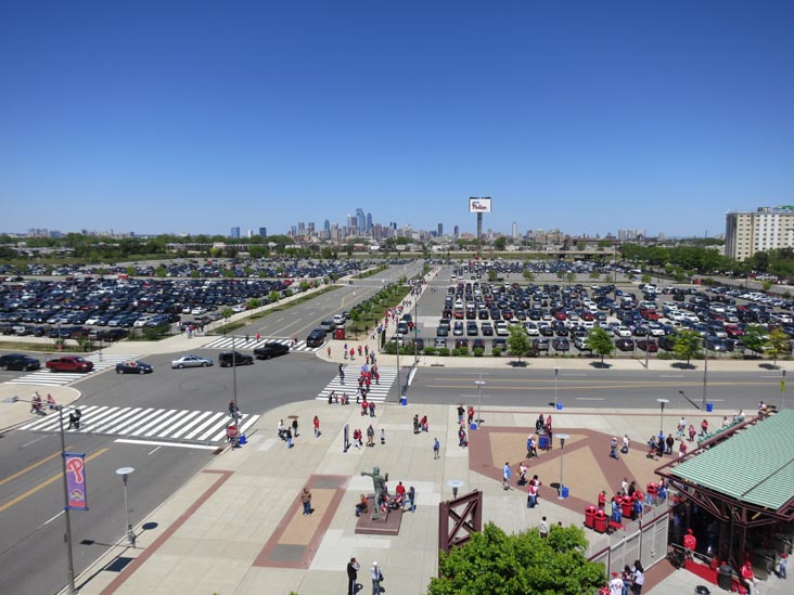 View Toward Center City From Citizens Bank Park, Philadelphia, Pennsylvania, April 29, 2012