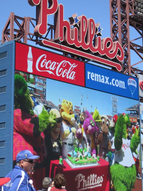 Phanatic's Birthday Celebration, Philadelphia Phillies vs. Chicago Cubs, Citizens Bank Park, Philadelphia, Pennsylvania, April 29, 2012