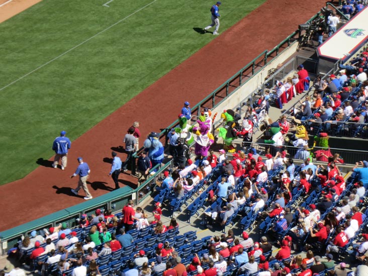 Phanatic's Birthday Celebration, Philadelphia Phillies vs. Chicago Cubs, Citizens Bank Park, Philadelphia, Pennsylvania, April 29, 2012