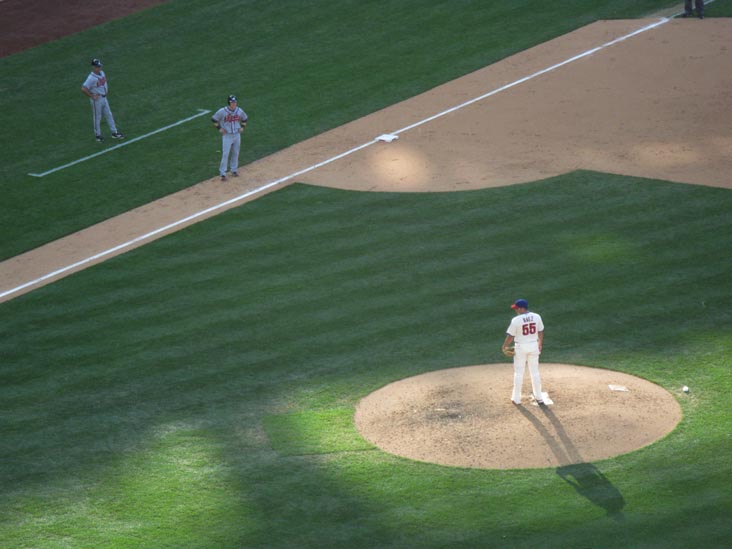 Danys Báez, Philadelphia Phillies vs. Atlanta Braves, View From Section 313, Citizens Bank Park, Philadelphia, Pennsylvania, May 8, 2010