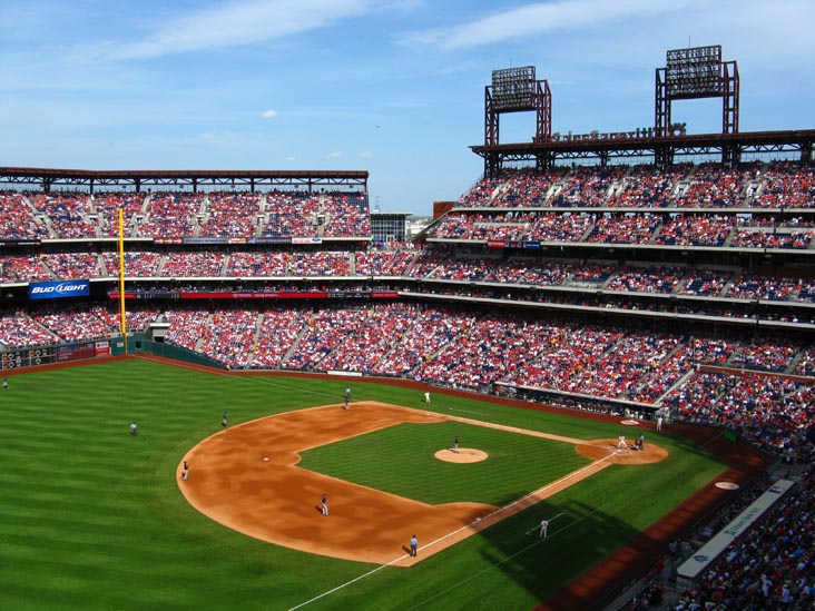 View From Section 331, Philadelphia Phillies vs. Atlanta Braves, Citizens Bank Park, Philadelphia, Pennsylvania, May 9, 2009