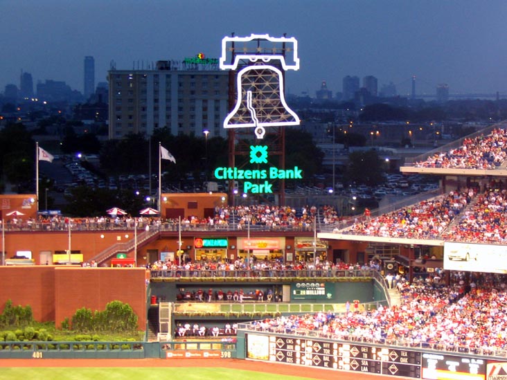 Liberty Bell, Philadelphia Phillies vs. Arizona Diamondbacks, Citizens Bank Park, Philadelphia, Pennsylvania, May 28, 2007