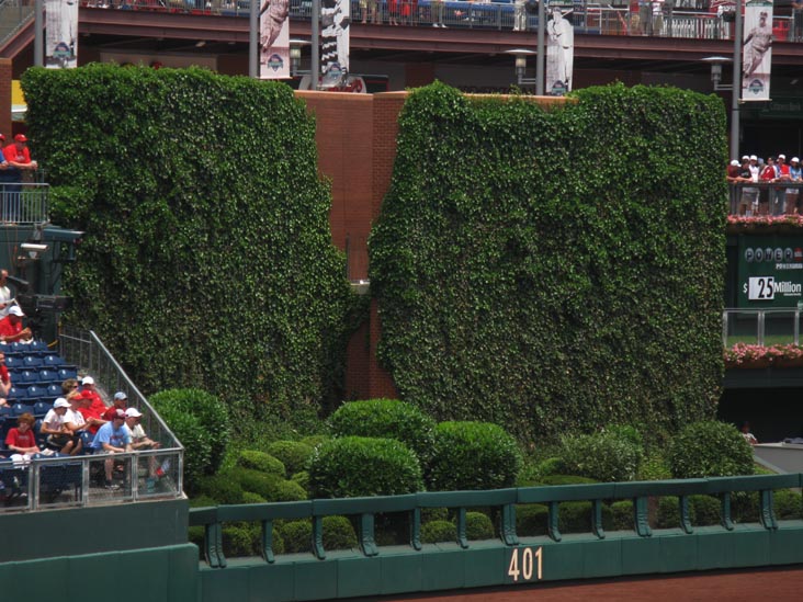 Batter's Eye, Philadelphia Phillies vs. Chicago Cubs, View From Section 140, Citizens Bank Park, Philadelphia, Pennsylvania, June 12, 2011
