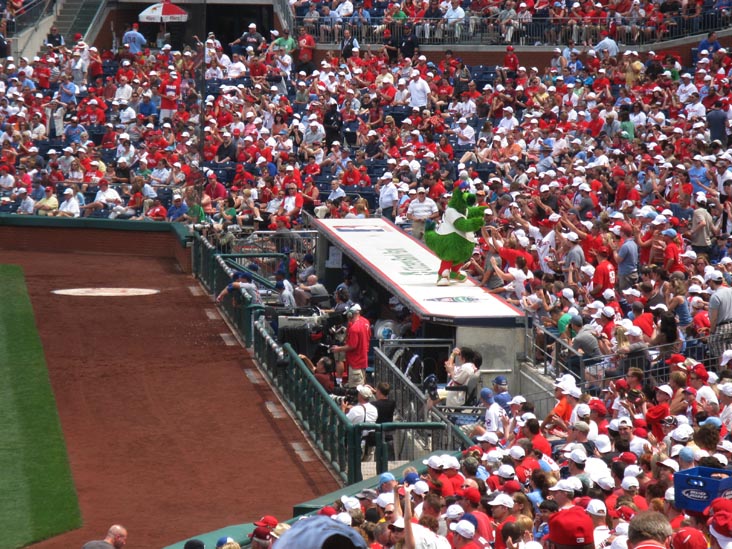 Phanatic, Philadelphia Phillies vs. Chicago Cubs, View From Section 140, Citizens Bank Park, Philadelphia, Pennsylvania, June 12, 2011