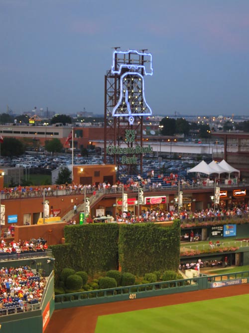 Batter's Eye, Philadelphia Phillies vs. Arizona Diamondbacks (Section 331), Citizens Bank Park, Philadelphia, Pennsylvania, August 3, 2012
