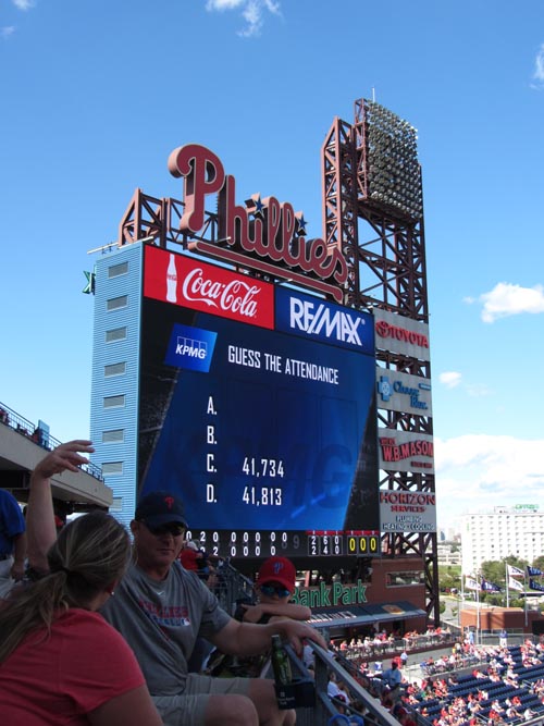 Philadelphia Phillies vs. Colorado Rockies (Section 331), Citizens Bank Park, Philadelphia, Pennsylvania, September 9, 2012