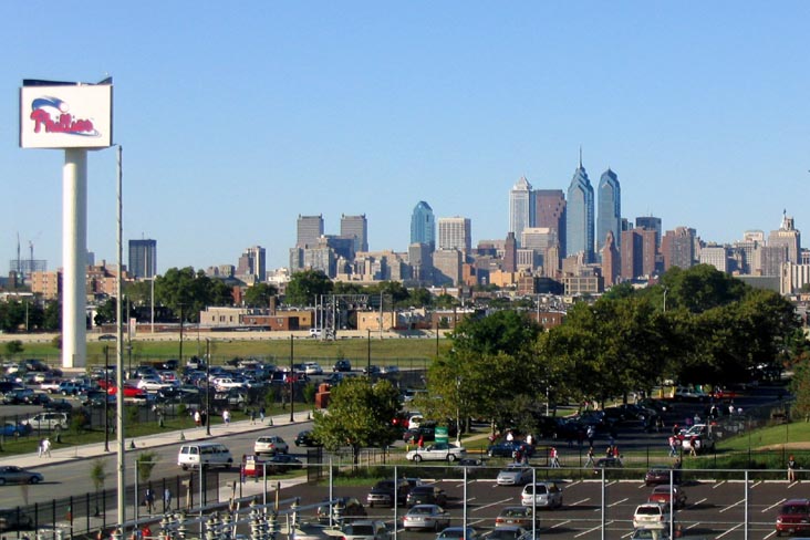 Center City From Citizens Bank Park, Philadelphia, Pennsylvania, September 19, 2004