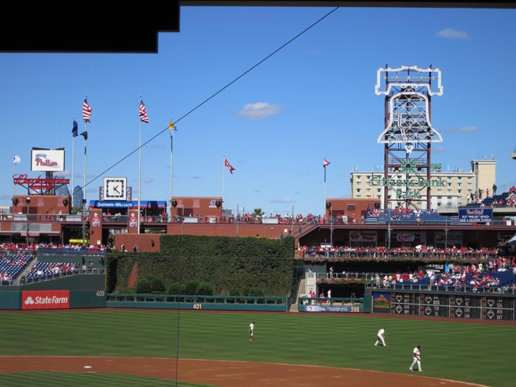 Batter's Eye, Philadelphia Phillies vs. Atlanta Braves, Citizens Bank Park, Philadelphia, Pennsylvania, September 23, 2012
