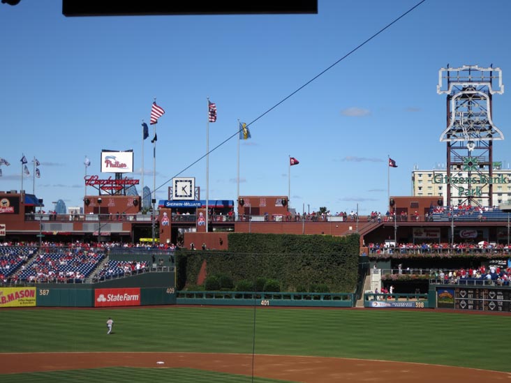 Batter's Eye, Philadelphia Phillies vs. Atlanta Braves, Citizens Bank Park, Philadelphia, Pennsylvania, September 23, 2012