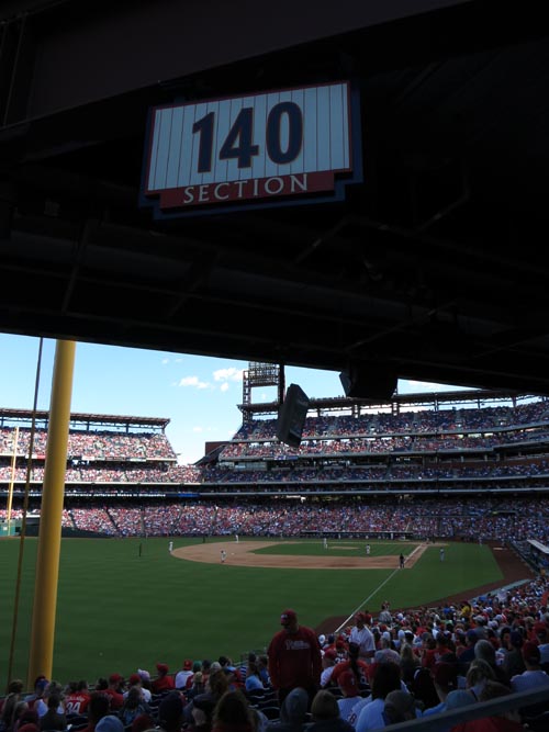 Philadelphia Phillies vs. Atlanta Braves (Section 140), Citizens Bank Park, Philadelphia, Pennsylvania, September 23, 2012