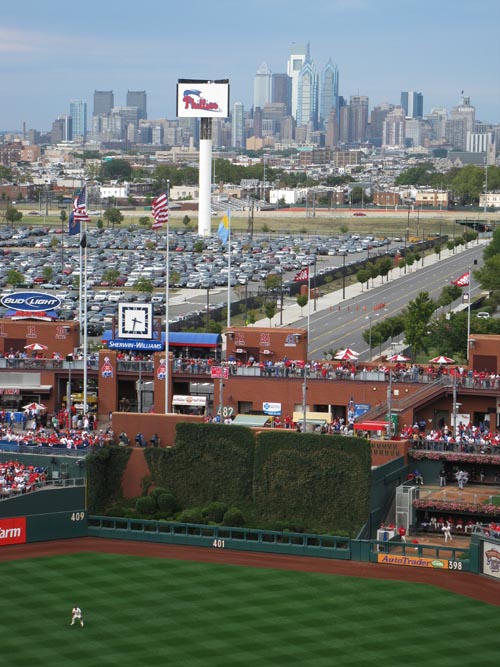 Batter's Eye, Philadelphia Phillies vs. New York Mets, View From Section 417, Citizens Bank Park, Philadelphia, Pennsylvania, September 26, 2010