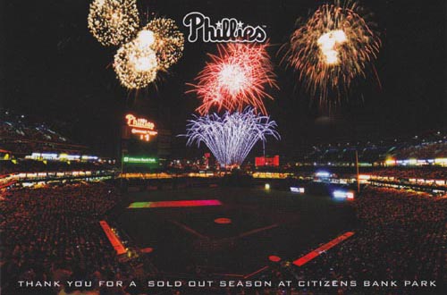 Philadelphia Phillies Fan Appreciation Day Postcard Set Giveaway, September 26, 2010