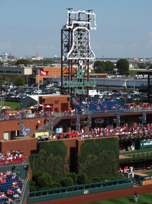Liberty Bell, Philadelphia Phillies vs. Florida Marlins, View From Section 331, Citizens Bank Park, Philadelphia, Pennsylvania, October 4, 2009