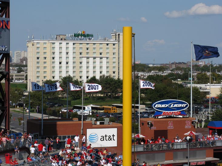 Holiday Inn Stadium From Section 331, Citizens Bank Park, Philadelphia, Pennsylvania, October 4, 2009
