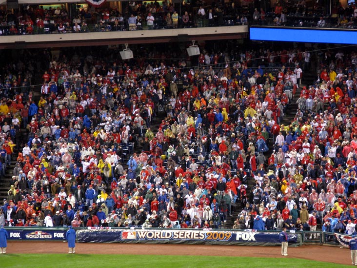 Field Level, View From Section 302, Philadelphia Phillies vs. New York Yankees, World Series Game 3, Citizens Bank Park, Philadelphia, Pennsylvania, October 31, 2009