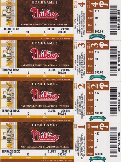 2011 NLCS Tickets