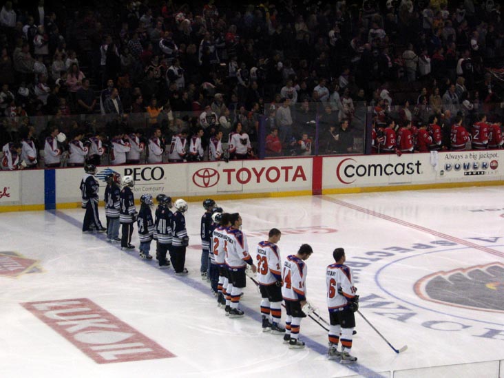 National Anthem, Philadelphia Phantoms vs. Albany River Rats, Wachovia Spectrum, Wachovia Complex, 3601 South Broad Street, South Philadelphia, November 24, 2006