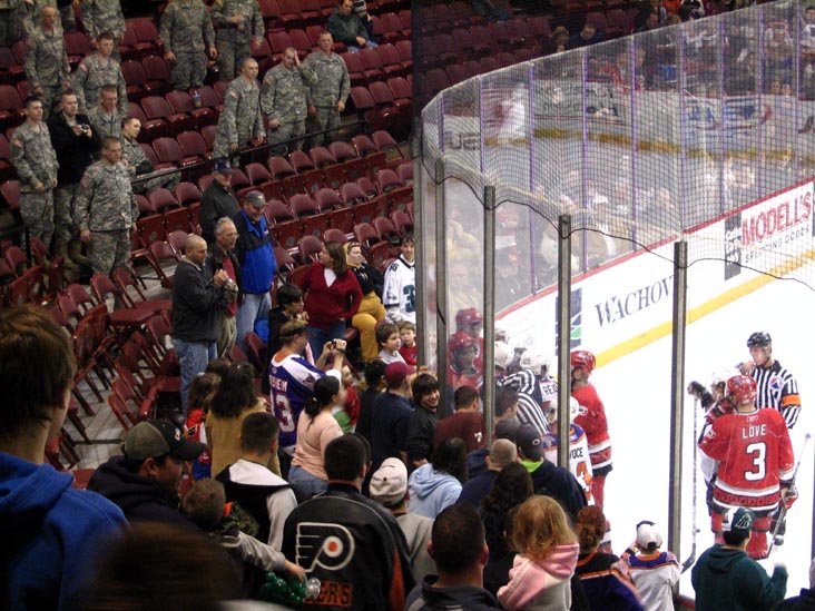 Fight, Philadelphia Phantoms vs. Albany River Rats, Wachovia Spectrum, Wachovia Complex, 3601 South Broad Street, South Philadelphia, November 24, 2006