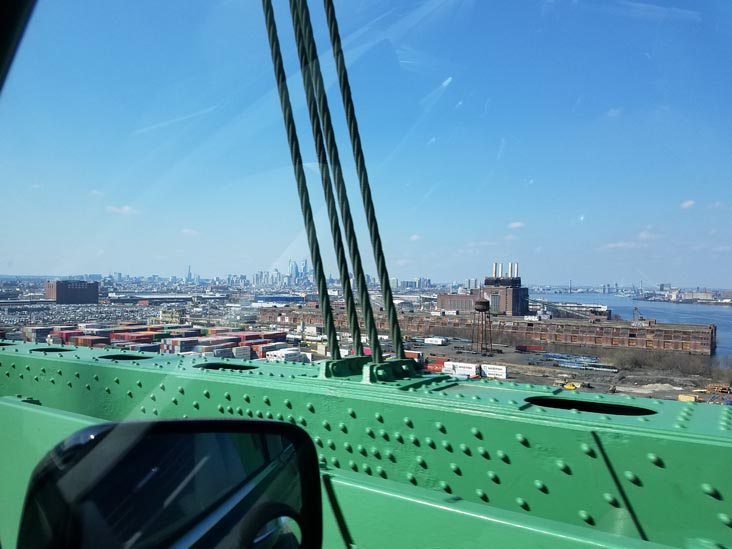 Crossing Walt Whitman Bridge, Philadelphia, Pennsylvania, April 6, 2019