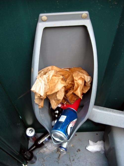Port-a-Potty On Broad Street Following 2008 Phillies World Series Parade Rally, South Philadelphia, Philadelphia, Pennsylvania, October 31, 2008, 5:13 p.m.