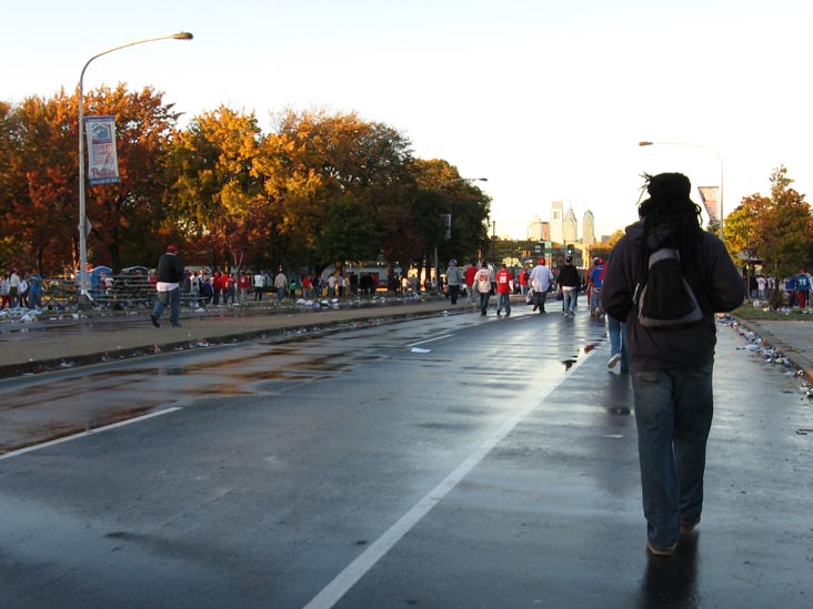 Broad Street After 2008 Phillies World Series Parade Rally, South Philadelphia, Philadelphia, Pennsylvania, October 31, 2008, 5:21 p.m.
