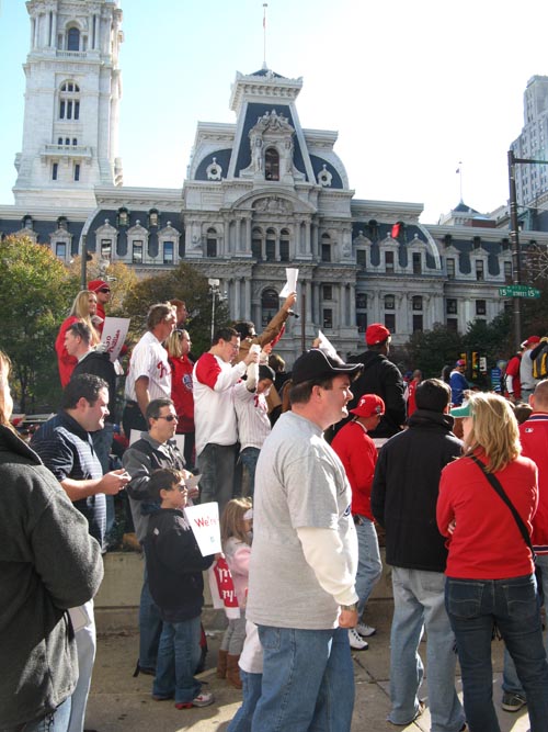 2008 Phillies World Series Parade, 15th Street and Market Street, Center City, Philadelphia, Pennsylvania, October 31, 2008, 10:55 a.m.