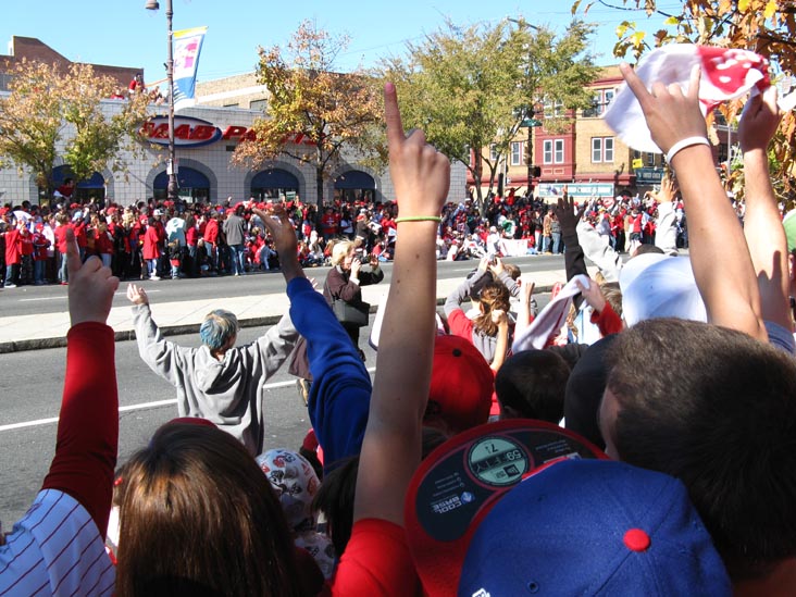 Broad Street Near Bainbridge Street, 2008 Phillies World Series Parade, South Philadelphia, Philadelphia, Pennsylvania, October 31, 2008, 12:59 p.m.