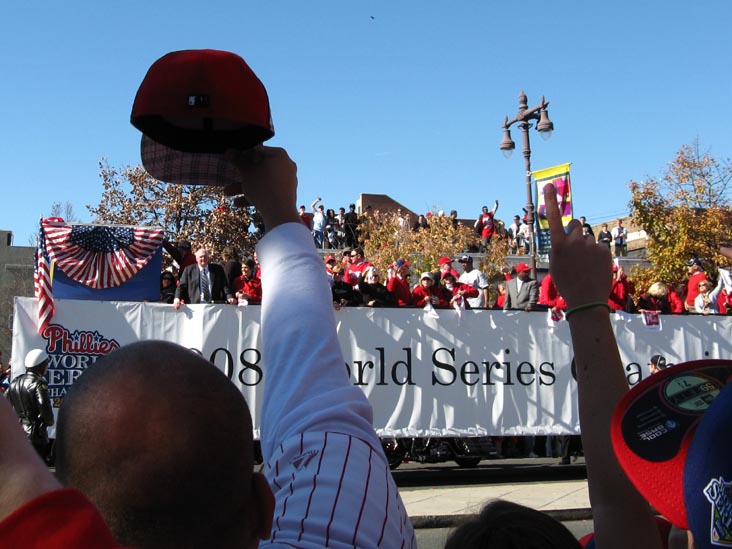 Charlie Manuel Float, Broad Street Near Bainbridge Street, 2008 Phillies World Series Parade, South Philadelphia, Philadelphia, Pennsylvania, October 31, 2008, 1:02 p.m.