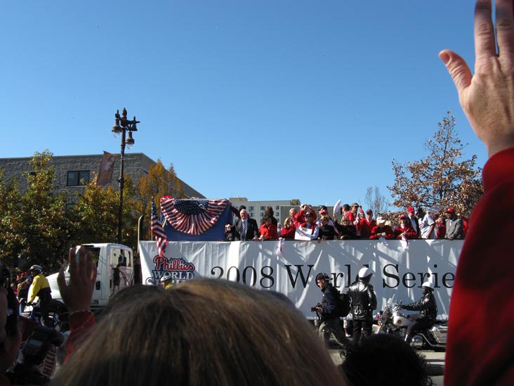Charlie Manuel Float, Broad Street Near Bainbridge Street, 2008 Phillies World Series Parade, South Philadelphia, Philadelphia, Pennsylvania, October 31, 2008, 1:02 p.m.
