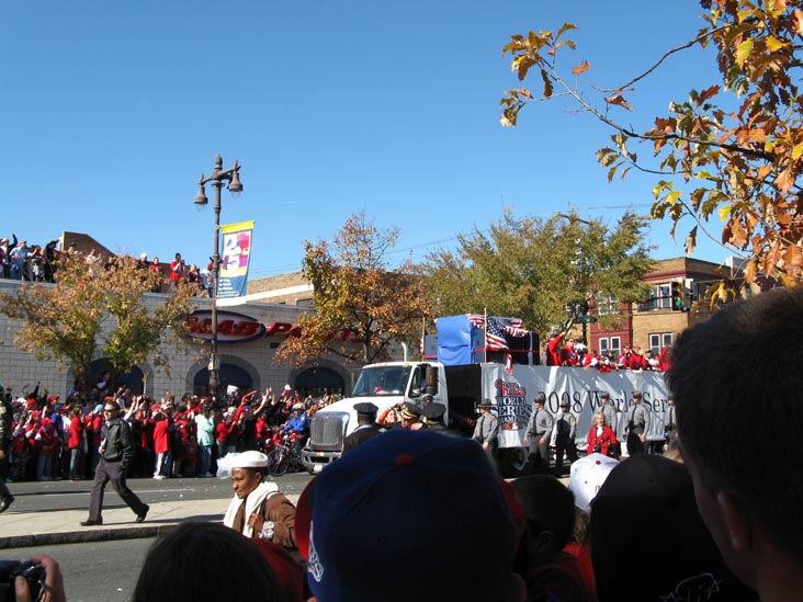 Broad Street Near Bainbridge Street, 2008 Phillies World Series Parade, South Philadelphia, Philadelphia, Pennsylvania, October 31, 2008, 1:03 p.m.