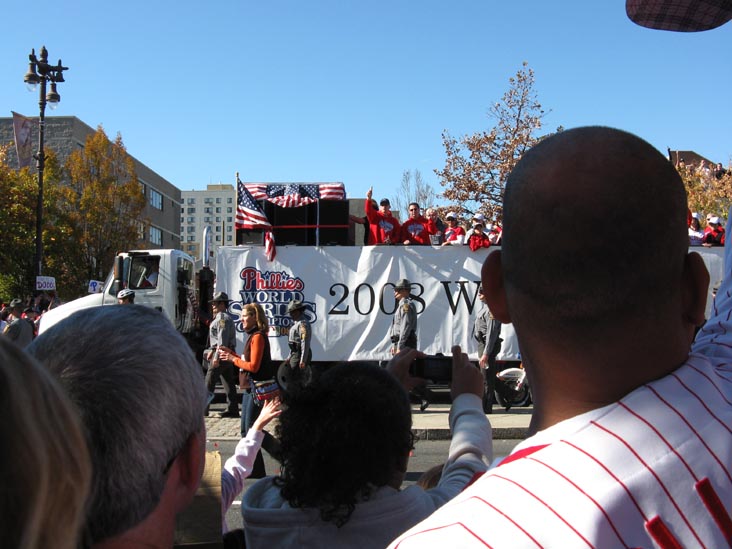 Broad Street Near Bainbridge Street, 2008 Phillies World Series Parade, South Philadelphia, Philadelphia, Pennsylvania, October 31, 2008, 1:04 p.m.
