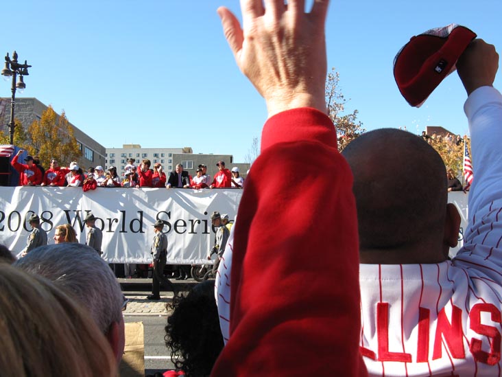 Broad Street Near Bainbridge Street, 2008 Phillies World Series Parade, South Philadelphia, Philadelphia, Pennsylvania, October 31, 2008, 1:04 p.m.