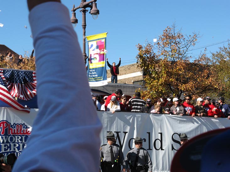 Broad Street Near Bainbridge Street, 2008 Phillies World Series Parade, South Philadelphia, Philadelphia, Pennsylvania, October 31, 2008, 1:04 p.m.
