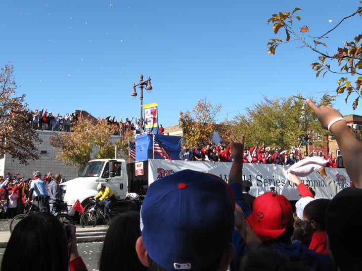 Broad Street Near Bainbridge Street, 2008 Phillies World Series Parade, South Philadelphia, Philadelphia, Pennsylvania, October 31, 2008, 1:06 p.m.