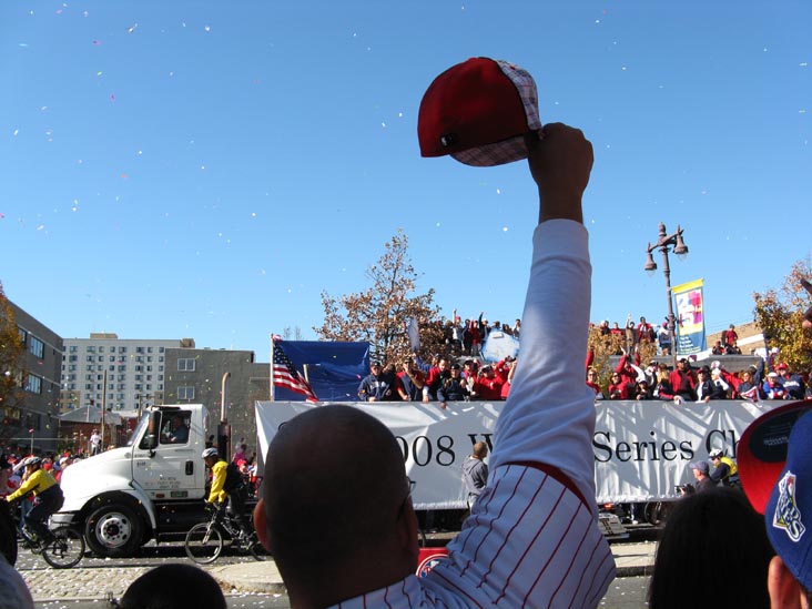Broad Street Near Bainbridge Street, 2008 Phillies World Series Parade, South Philadelphia, Philadelphia, Pennsylvania, October 31, 2008, 1:06 p.m.