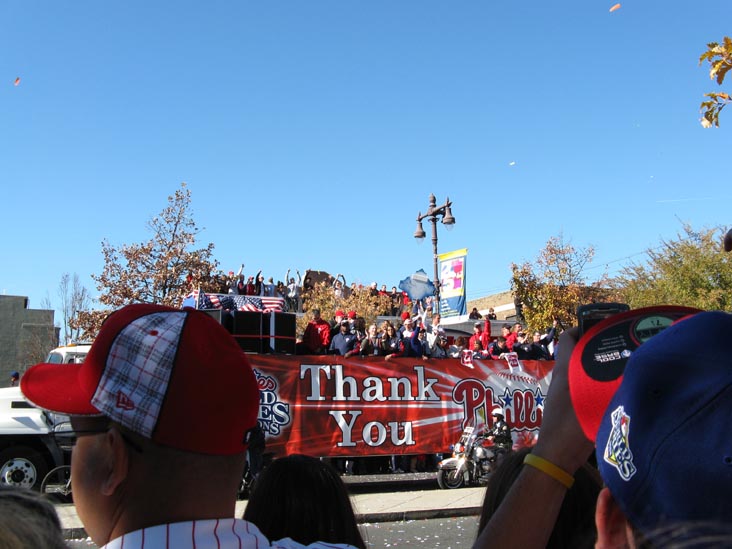 Broad Street Near Bainbridge Street, 2008 Phillies World Series Parade, South Philadelphia, Philadelphia, Pennsylvania, October 31, 2008, 1:06 p.m.