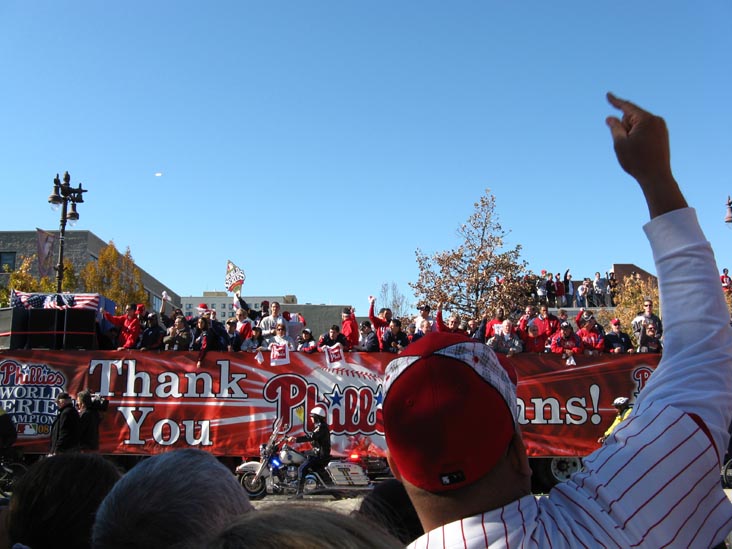 Broad Street Near Bainbridge Street, 2008 Phillies World Series Parade, South Philadelphia, Philadelphia, Pennsylvania, October 31, 2008, 1:07 p.m.