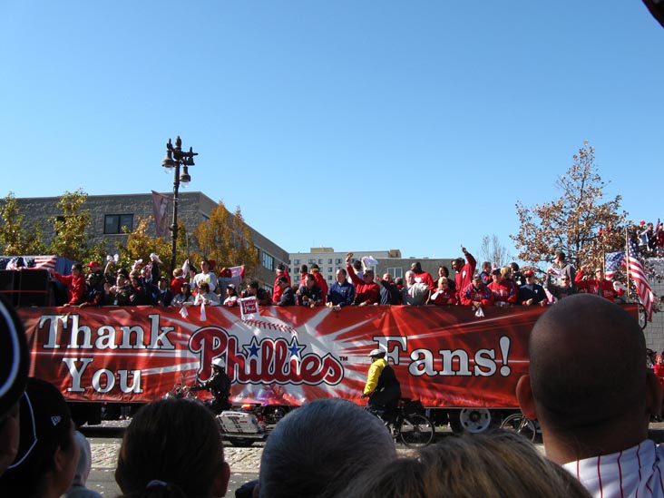 Broad Street Near Bainbridge Street, 2008 Phillies World Series Parade, South Philadelphia, Philadelphia, Pennsylvania, October 31, 2008, 1:07 p.m.