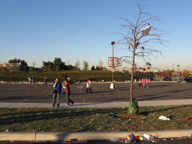 Outside Citizens Bank Park Following 2008 Phillies World Series Parade Rally, South Philadelphia, Philadelphia, Pennsylvania, October 31, 2008, 5:06 p.m.