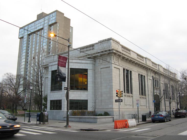 Philadelphia Free Library, 201 South 40th Street at Walnut Street, SE Corner, University City, Philadelphia, Pennsylvania