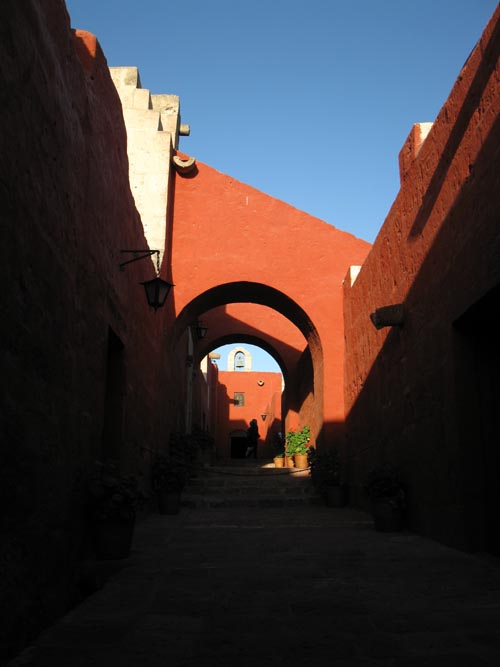 Looking Down Sevilla Street From Toledo Street, Monasterio de Santa Catalina/Santa Catalina Monastery, Arequipa, Peru