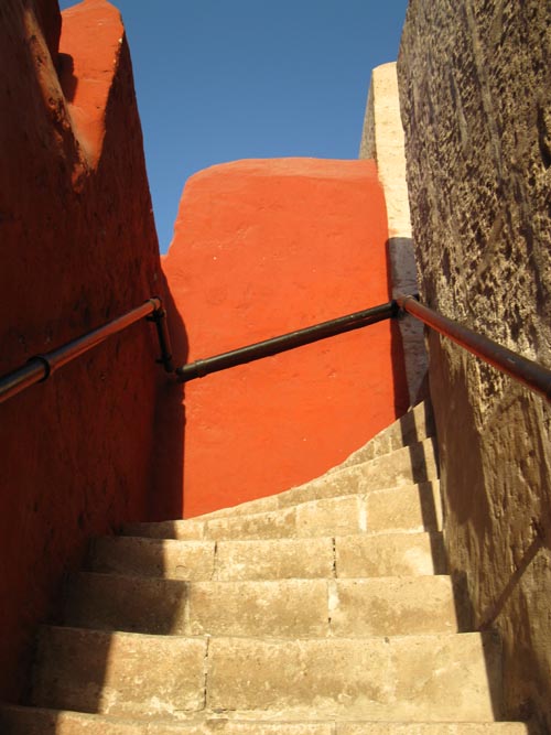 Steps to View Point From Zocodover Square, Monasterio de Santa Catalina/Santa Catalina Monastery, Arequipa, Peru