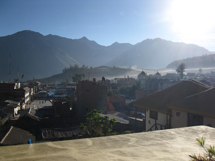 View of Cabanaconde From Kuntur Wassi, Calle Cruz Blanca, Cabanaconde, Colca Valley/Valle del Colca, Arequipa Region, Peru