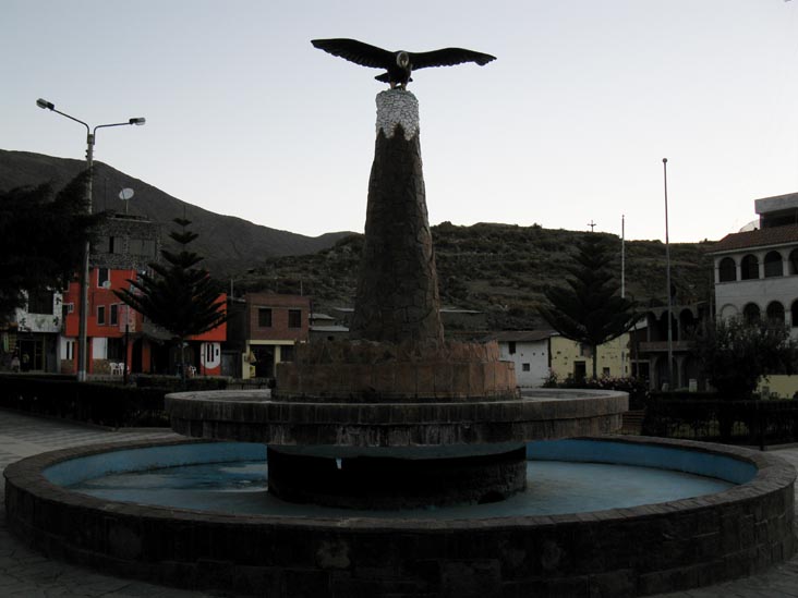 Plaza de Armas, Cabanaconde, Colca Valley/Valle del Colca, Arequipa Region, Peru