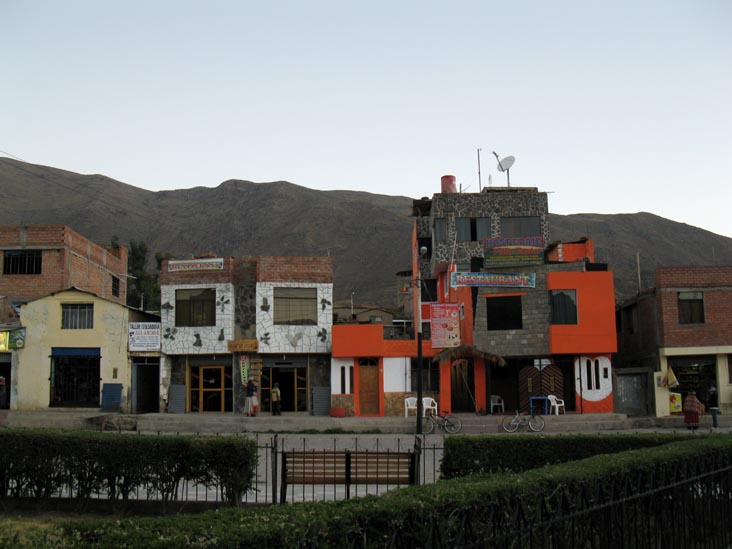 Plaza de Armas, Cabanaconde, Colca Valley/Valle del Colca, Arequipa Region, Peru