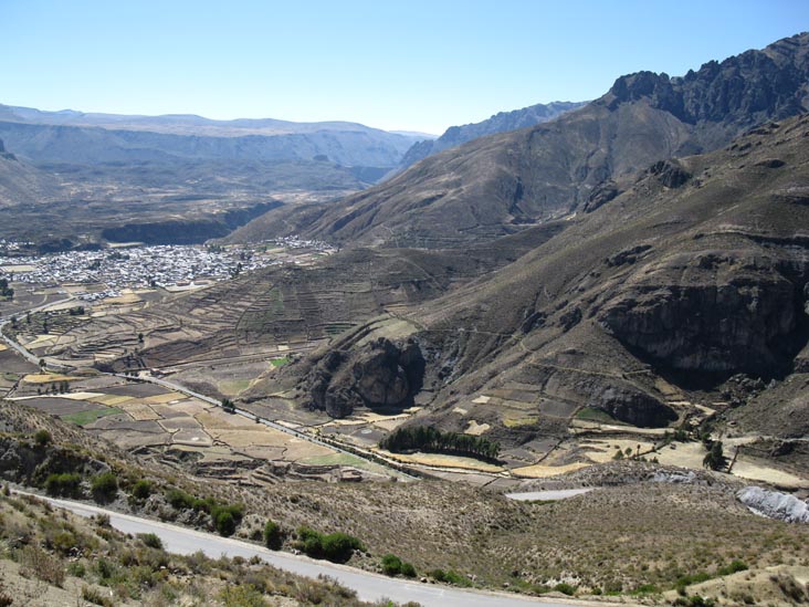 View Of Chivay From Above, Colca Valley/Valle del Colca, Arequipa Region, Peru