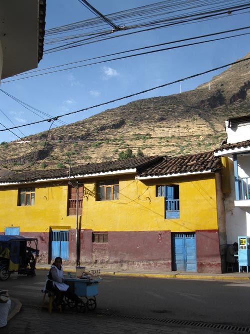 Calle Bolognesi and Calle Amazonas, Pisac, Cusco Region, Peru, July 15, 2010, 8:11 a.m.