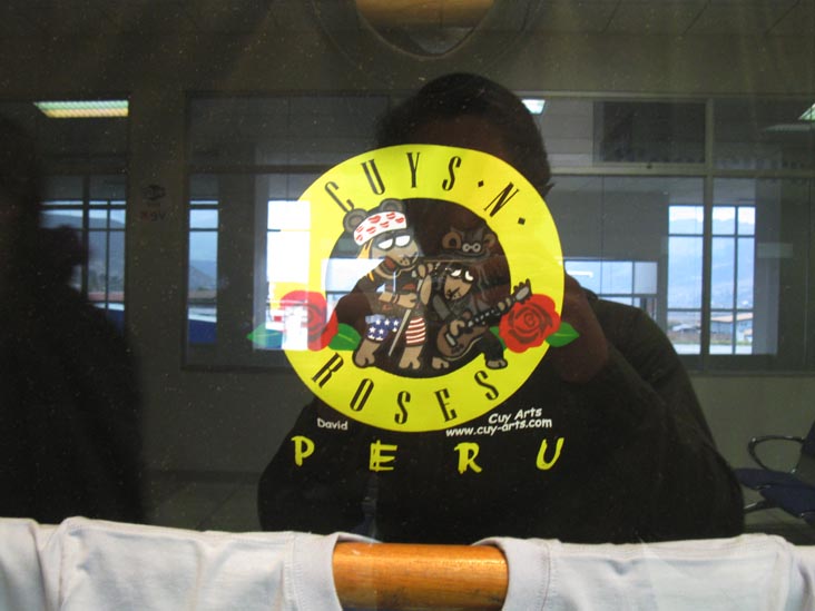 Cuys-N-Roses T-Shirt, Gift Shop, Aeropuerto Internacional Alejandro Velasco Astete, Cusco, Peru