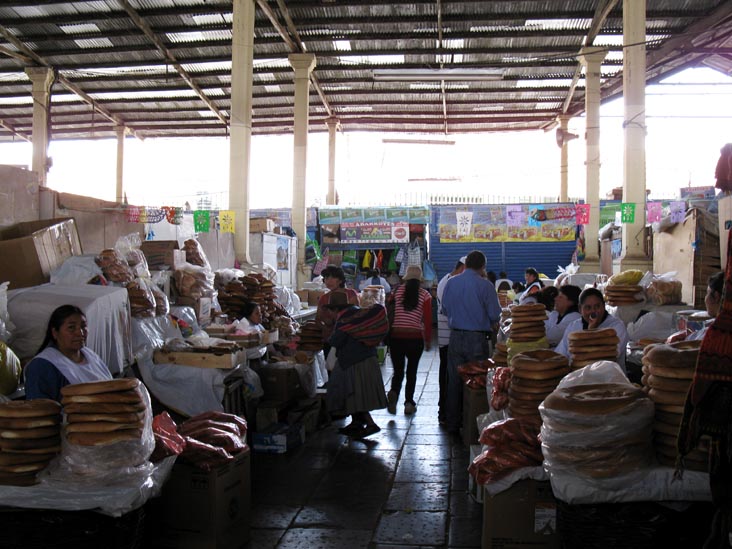 Bread Stands, Mercado San Pedro, Cusco, Peru