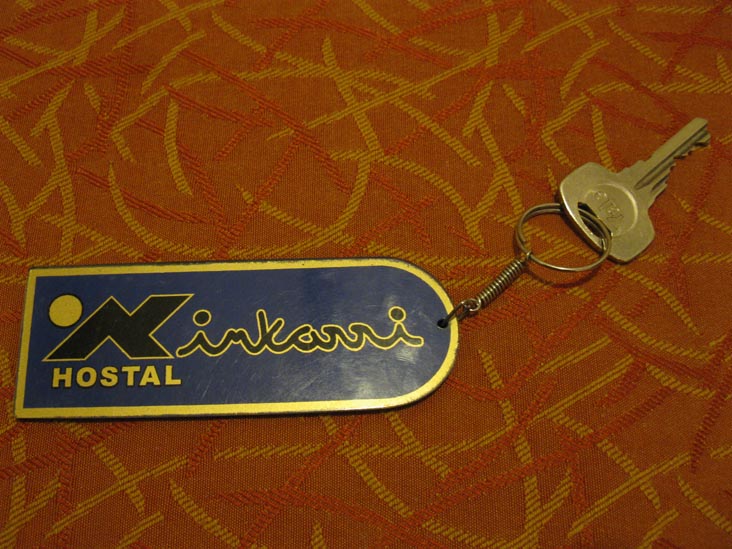 Room Key, Room 216, Inkarri Hostal, Collacalle, 204, Cusco, Peru